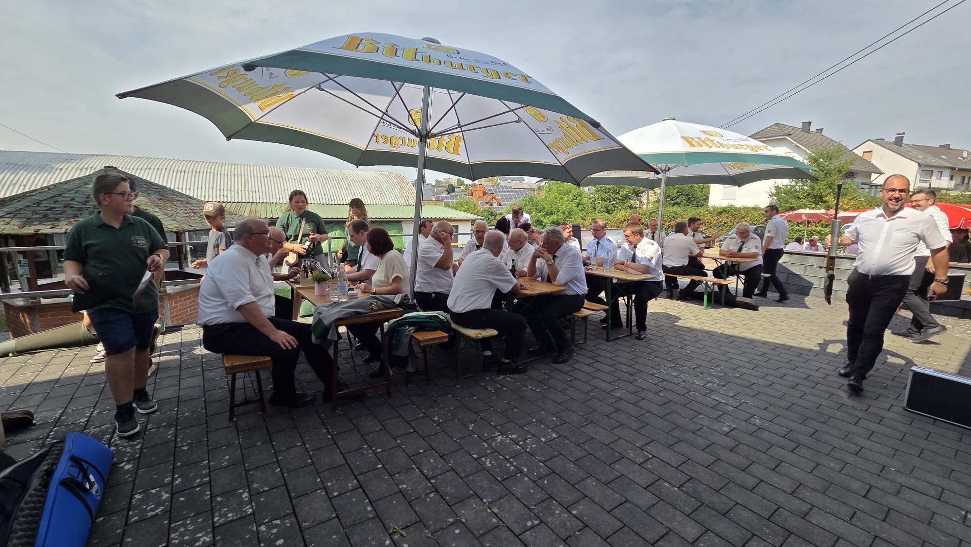 Bestes Sommerwetter über dem Schützenplatz